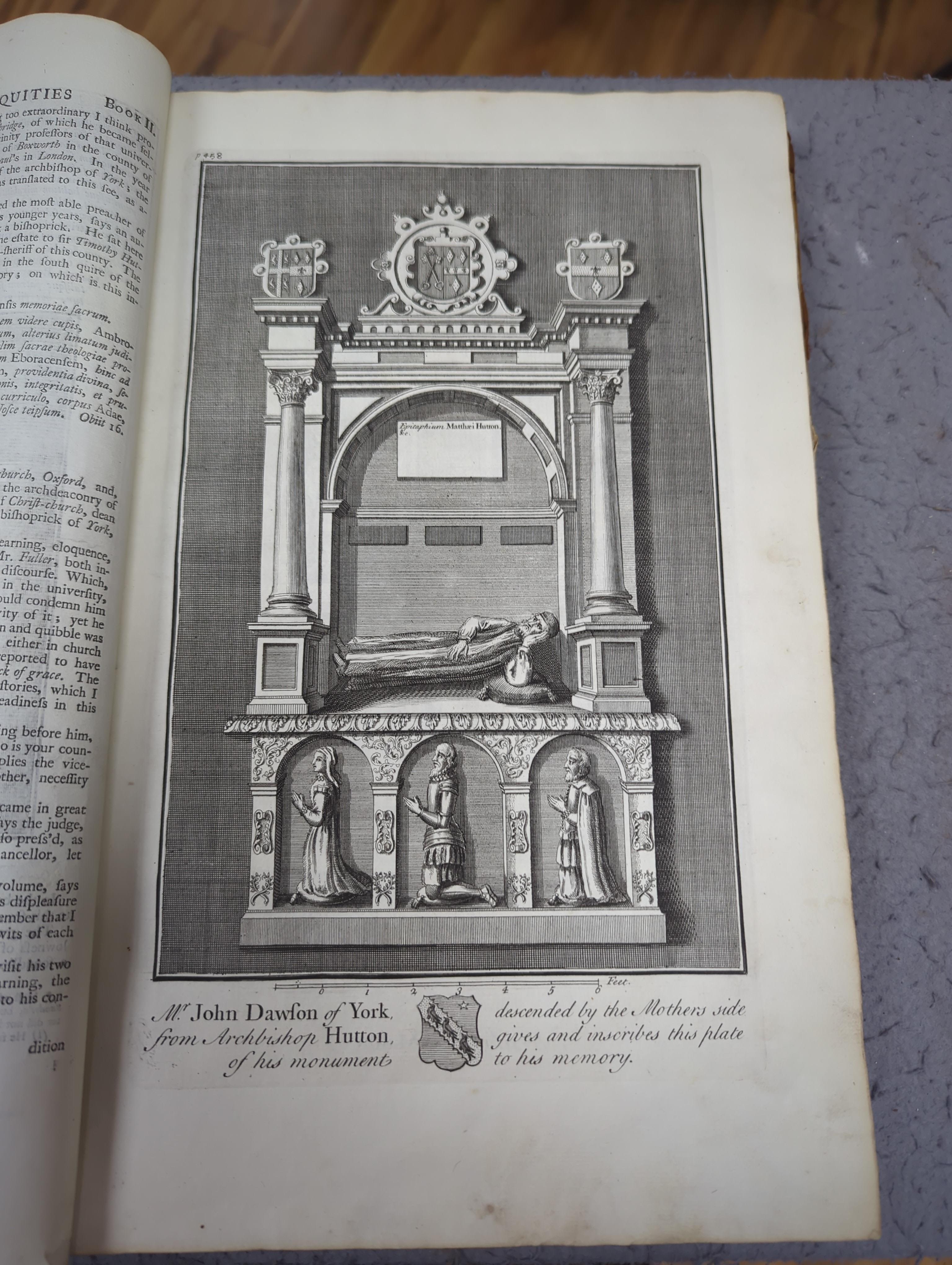 YORKSHIRE: Whitaker, Thomas Dunham. Loidis and Elmete; or, An attempt to Illustrate… the Lower Portions of Aredale and Wharfdale, Together with the Entire Vale of Calder, engraved portrait frontispiece, 49 engraved plate